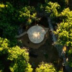 l'envol du phénix extérieur vue drone